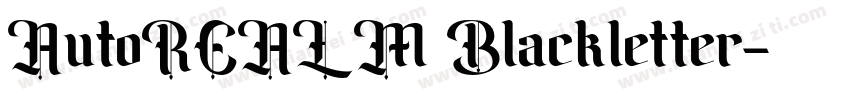 AutoREALM Blackletter字体转换